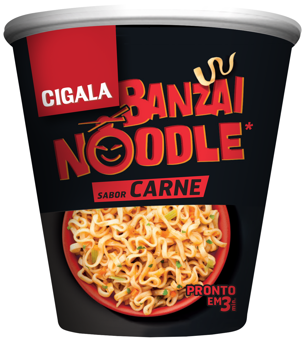 CIGALA BANZAI NOODLE SABOR CARNE 67GR C/